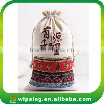 Custom Design Full Printing Cotton Drawstring Bag photo-3