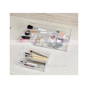 Crystal Small Stacking Acrylic Organizer Storage Tray Great for Cosmetics Jewelry Makeup photo-4