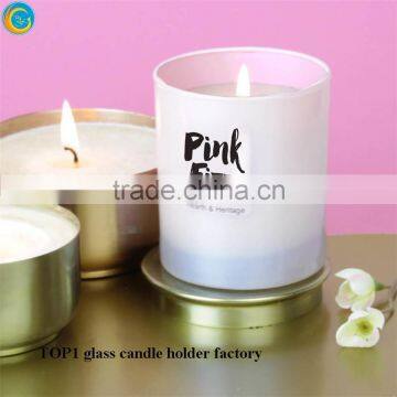 Custom Set 3 Laser Cut Glass Candle Holders Printed Personalized Votive Holders photo-4