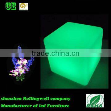 Hot Sale Color Changing Rechargeable BBattery LED Cube Illuminated LED Light Cube Lamp photo-4