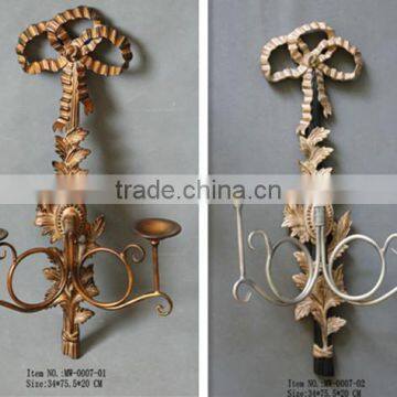 Wholesales Hand Made Interior Iron Wall Candle Holder photo-3