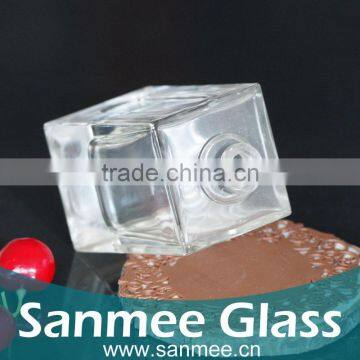 Supplies Square Glass Jar 100ml Transparent Glass Bottle For Perfume photo-2