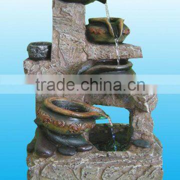 polyresin garden water fountain