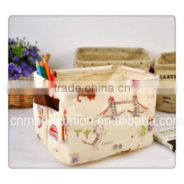 ZAKKA cotton waterproof girl desktop clutter storage basket arrangement basket Snack basket storage box