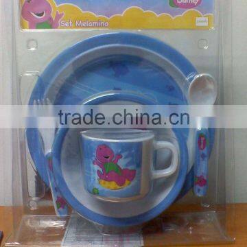 Melamine 5pcs Children Dinner Set photo-2