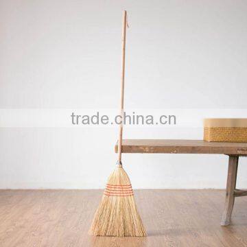 long wood handle millet broom