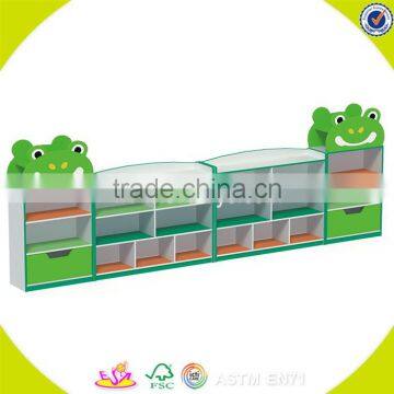 Wholesale Inexpensive Children Toy Storage Shelf,wooden Furniture Cartoon Style Storage, Kids Storage Furniture W08C209 photo-5