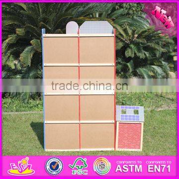 2016 New Design Children Big Wooden Toy Fire Station for Sale W06A138 photo-6