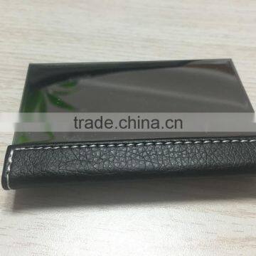 Promotion Leather&Metal Business Card Holder/High Quality PU&Metal Business NameCard Case photo-5
