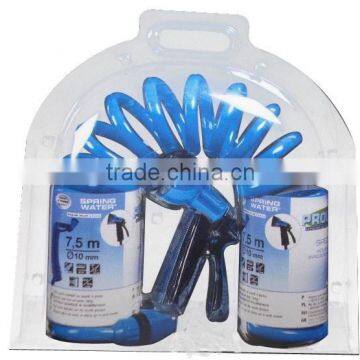Plastair Spring Pvc Pipe Garden Hose 75-Foot 1/2-Inch Lead Safe Ultra-Light Recoil
