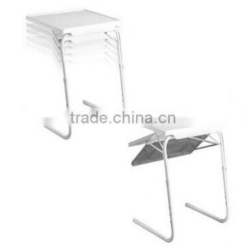 Portable, Multi Purpose, Foldable TV Dinner Table with 6 Height Adjustment & 3 Different Angles