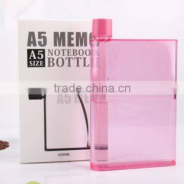 2016 New A5 Notebook Portable Cup PP Sports Bottle With Cup Creative Bag Cup photo-6