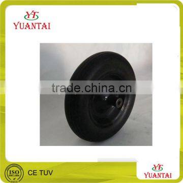 high quality various PU flat free tire / type rubber wheel / wheel barrow rubber wheel