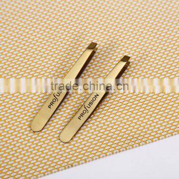 Fashional Style Rose Gold Electroplate 430 Stainless Steel Eyebrow Tweezer in Beauty Salon photo-3
