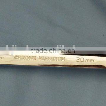 full polished metric ratchet combination spanner