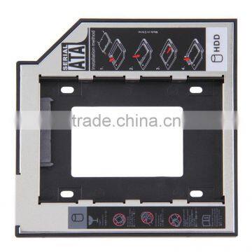 Latest Hard Disk Case High Quality 9.5mm Universal SATA 2nd HDD SSD Hard Drive Caddy for CD/DVD-ROM Optical