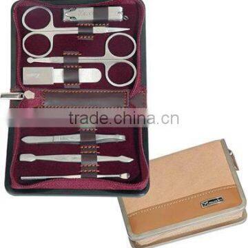 Prefessional 8pcs stainless steel manicure tool set with wallet