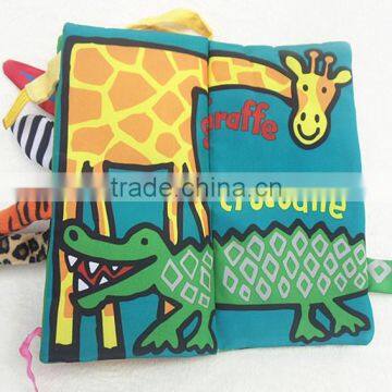 Kid Educational Jungle Cloth Book Baby Intelligence Early Developmental Learning To TW photo-5