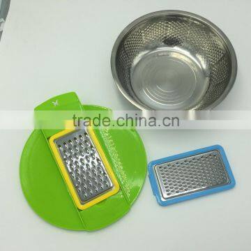 Multi-function 5pcs Set Stainless Steel Grater Suit With Bowl photo-6