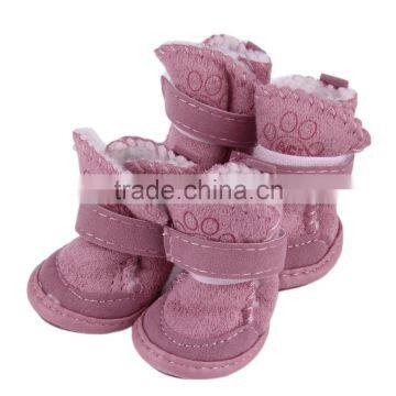 2 Colors 2015 new fashion pet dog pet shoes snow boots child Teddy Cotton Fla small dog shoes Snow Boots