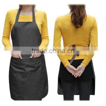 Summer Shop! Unise 2 Pocket Black Kitchen Apron Bib, One Size in Medium