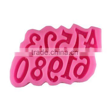 Silicone fondant chocolate mold 0-9 Digital Arts tool DIY Fondant Cake mold taobao 1688 agent