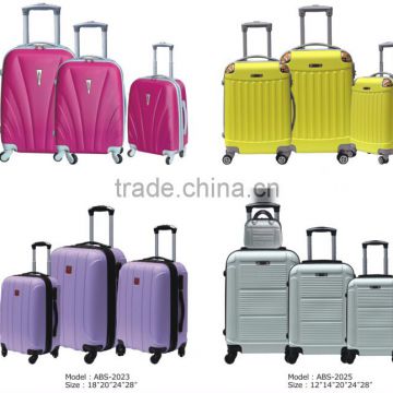 Promotional ABS Travelling Trolley Luggage set