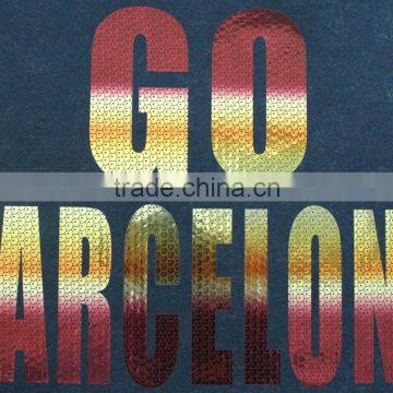 creative colorful letters,heat transfer type