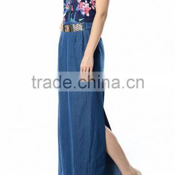 Woman Fashion Maxi Dress Belted Casual Dresses Women Summer photo-2