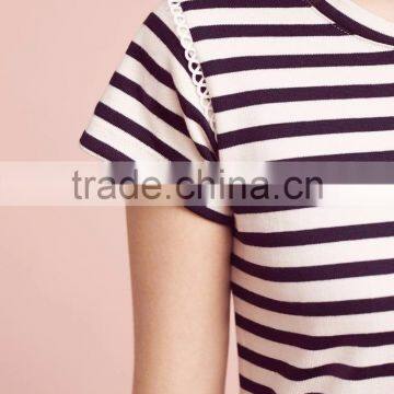 Stripe Casual T Shirt Dress Hot Sale Summer Beach Woman Dress photo-3