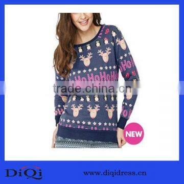 Fair Isle Print Christmas Sweat Top (DQ9322)