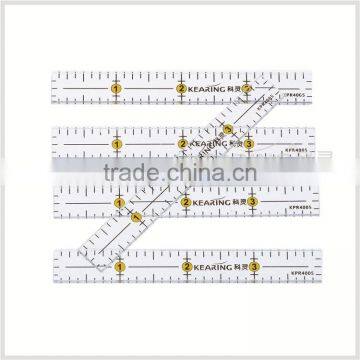 OEM Luxury clear acrylic ruler, creative grids quilting ruler ( 4'' * 1/2'' ) # KPR4005