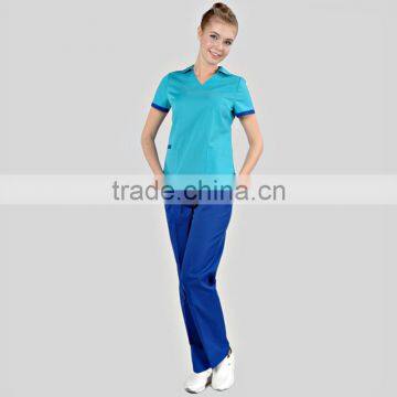 New Design Light Blue Hospital Nurse Uniform