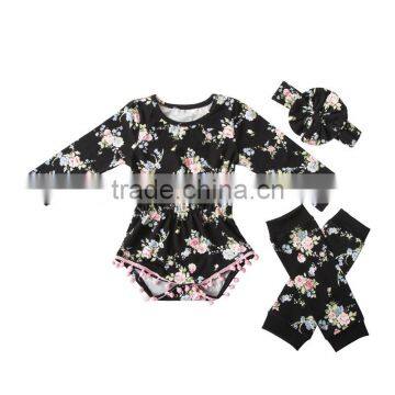 Wholesale 2017Spring Long Sleeve 100%cotton Top With Pants 2pcs Set for Girls photo-5