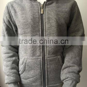 China supplier custom polyester fleece fabric boy plain jacket