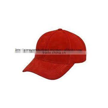 blank Suede baseball cap, Baseball Cap made in VietNam