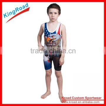 kid's Wrestling Singlet Youth Custom uniform with free design service