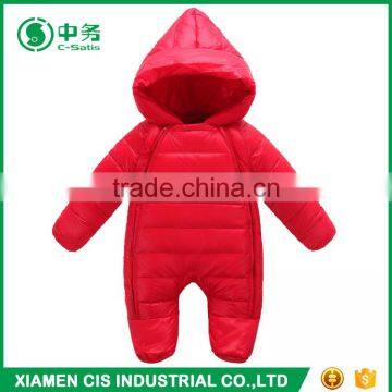 High Quality Baby Winter Clothes Set Cotton Padded Boys and Girl Blank Romper photo-3