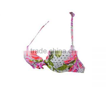 Young Girl Pink Floral Bikini Photos Bra Sexy Bikini photo-4