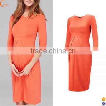 Latest Stretch Maternity Loose Designs Dress for Pregnant Women