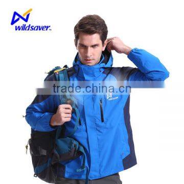 LED hi vis waterproof nylon hooded wholesale windbreaker jackets