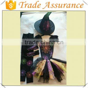 Halloween Children Cosplay Wizard Dress With Hat
