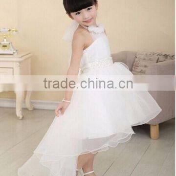 Newly Summer Princess Wedding Bridesmaid Flower Girl Dress for Child Wear Kids Clothes White Party Tutu Dresses for Girl !! photo-2
