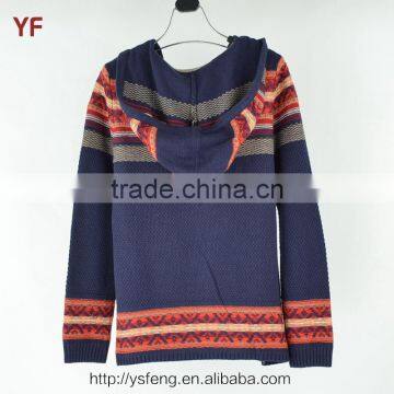 European Style Mens Picture Color Combination Sweater photo-2
