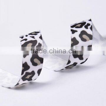 5/8" Leopard Animal Printed Grosgrain Ribbon photo-2