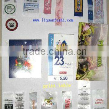 garment accessories (woven label , care label)