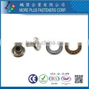 Taiwan Stainless Steel 18-8 Chrome Plated Steel Nickel Plated Steel Copper Brass for Tea Canister Special Rivets photo-5