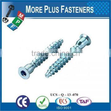 Made in Taiwan Flat Head Hi Lo Thread Special Furniture Confirmat Special Screw