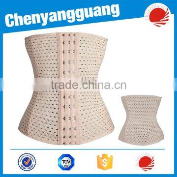 Waist Training Corsets 2016 New 100% Latex Waist Cincher Front Zipper Corset With Hooks Gaine Sheath photo-6