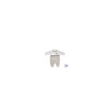 Natural Cotton Daisy Flowers New Born Baby Romper Suits for Spring